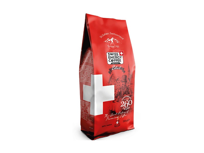 Coffee Edel 100 arabica whole beans 250g Swiss Energy Coffee Edel 250 გრ. - Image 1